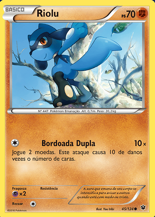 Riolu (45/124) - Carta Avulsa Pokemon