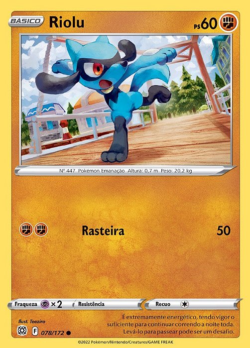 Riolu (78/172) REV FOIL - Carta Avulsa Pokemon