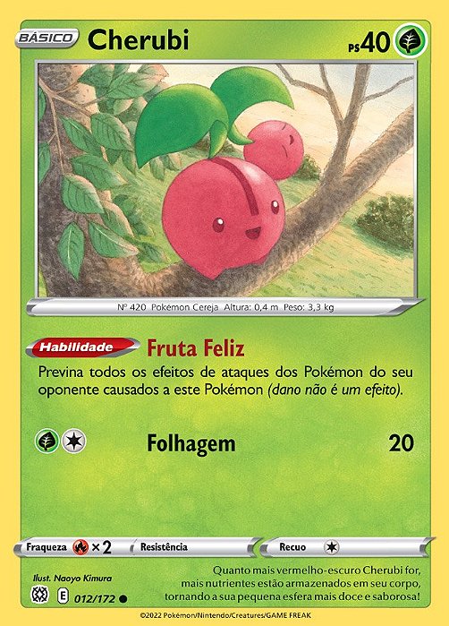 Cherubi (12/172) - Carta Avulsa Pokemon