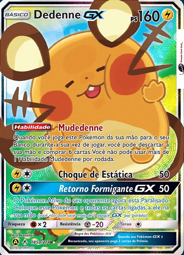 Dedenne-GX (195a/214) - Carta Avulsa Pokemon