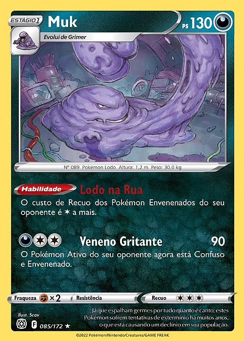 Muk (85/172) - Carta Avulsa Pokemon