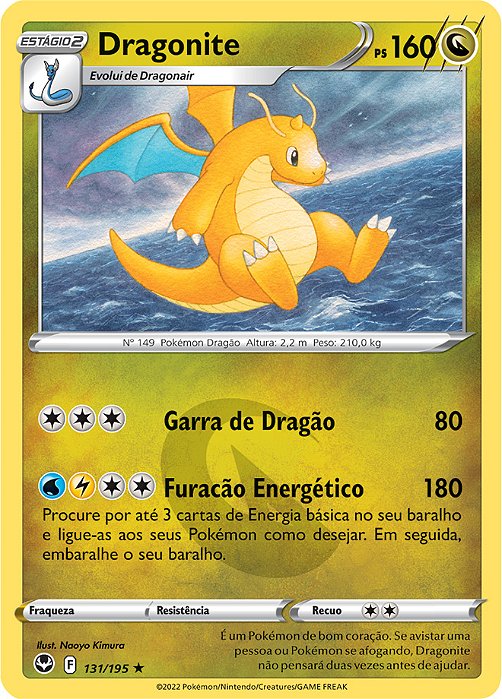 Dragonite (131/195) FOIL - Carta Avulsa Pokemon