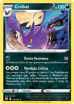 Crobat (105/195) FOIL - Carta Avulsa Pokemon