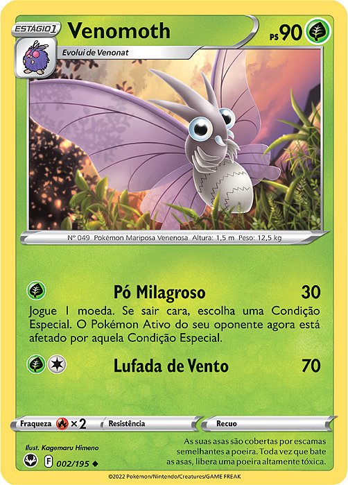 Venomoth (002/195) - Carta Avulsa Pokemon