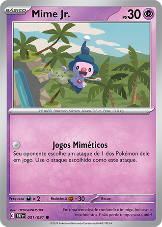 Mime Jr. (031/091) - Carta Avulsa Pokemon