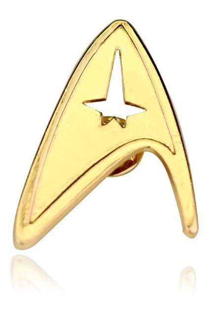 Broche Star Trek Comando Estelar Dourado