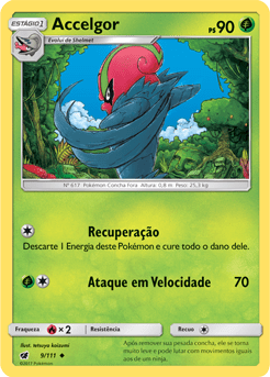 Accelgor (9/111) REV FOIL - Carta Avulsa Pokemon