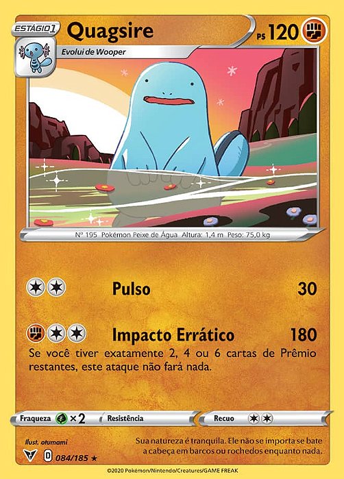 Quagsire (084/185) REV FOIL - Carta Avulsa Pokemon