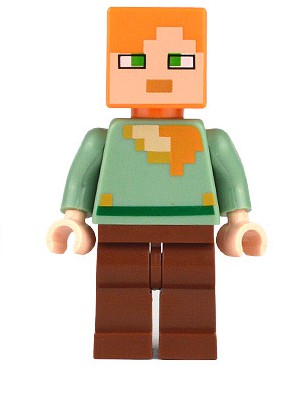 Mini Set Minecraft My World - Fundo do Mar - Alex e Tartaruga