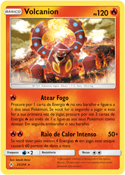 Volcanion (25/214) FOIL - Carta Avulsa Pokemon