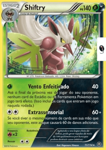 Shiftry (11/114) FOIL - Carta Avulsa Pokemon