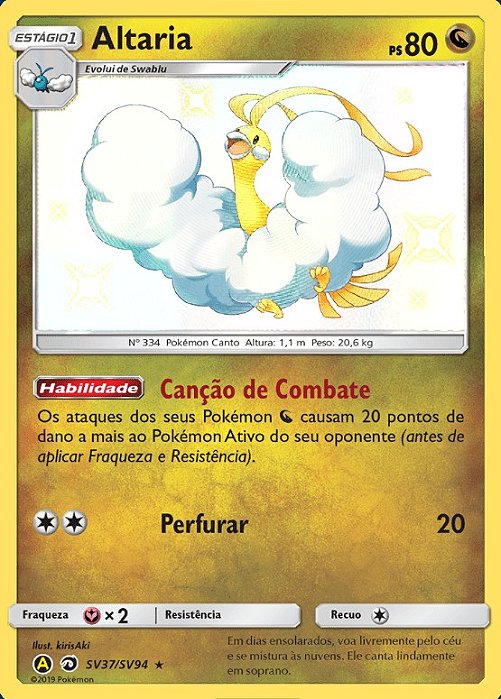 Altaria (SV37/SV94) - Carta Avulsa Pokemon