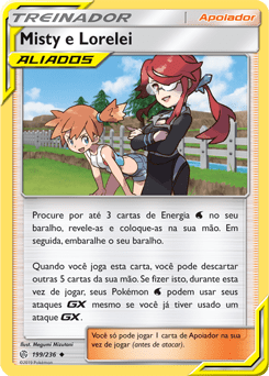 Misty e Lorelei / Misty  Lorelei (199/236) - Carta Avulsa Pokemon