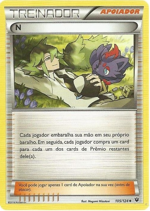 N (105/124) - Carta Avulsa Pokemon