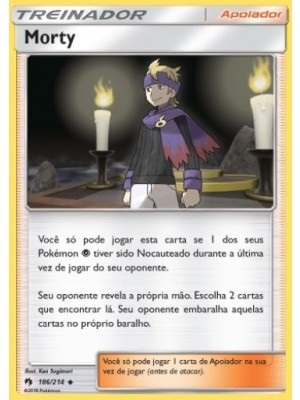 Morty (186/214) - Carta Avulsa Pokemon