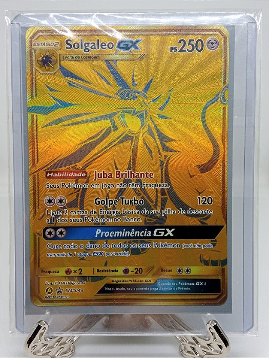 Solgaleo GX (SM104a) - Carta Avulsa Pokemon - Planeta Nerd-Geek
