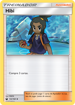 Hibi / Hau (132/168) - Carta Avulsa Pokemon