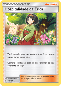 Hospitalidade da Érica / Erika\'s Hospitality (140/181) - Carta Avulsa Pokemon
