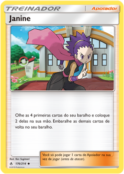 Janine (176/214) - Carta Avulsa Pokemon