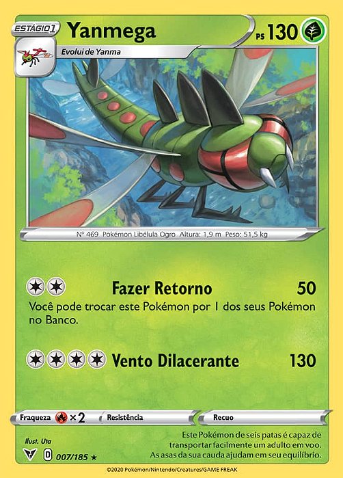 Yanmega (007/185) - Carta Avulsa Pokemon