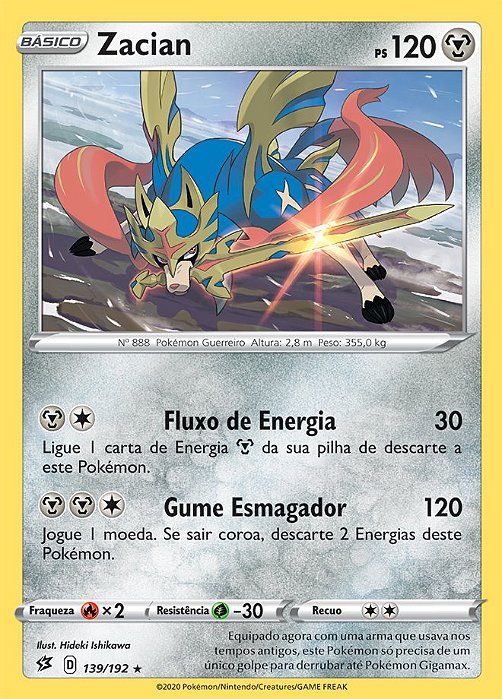 Zacian (139/192) - Carta avulsa Pokemon