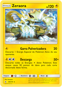 Zeraora (60/214) REV FOIL - Carta Avulsa Pokemon
