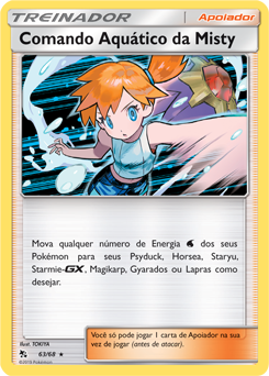 Comando Aquático da Misty / Misty's Water Command (63/68) REV FOIL - Carta Avulsa Pokemon