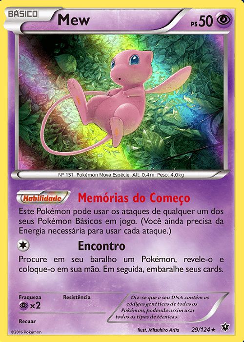 Mew (29/124) FOIL - Carta Avulsa Pokemon