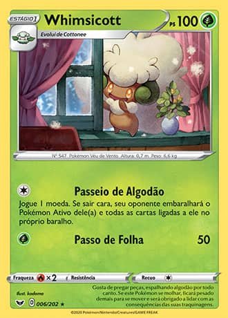 Whimsicott (6/202) REV FOIL - Carta Avulsa Pokemon