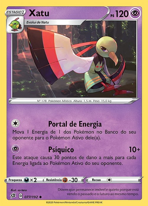 Xatu (77/192) - Carta Avulsa Pokemon
