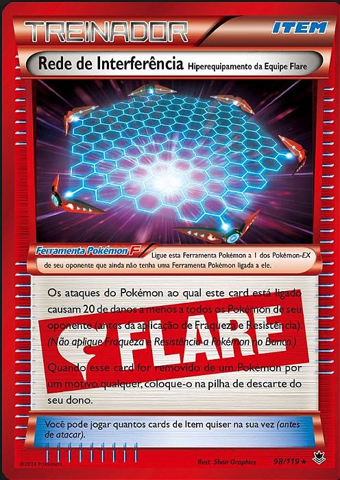 Rede de Interferência / Jamming Net (98/119) REV FOIL - Carta Avulsa Pokemon