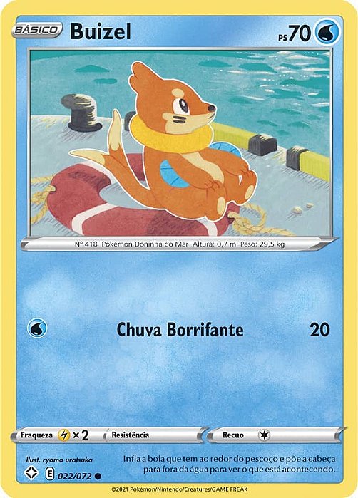 Buizel (22/72) REV FOIL - Carta Avulsa Pokemon