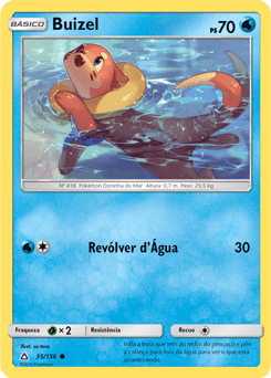 Buizel (35/156) - Carta Avulsa Pokemon