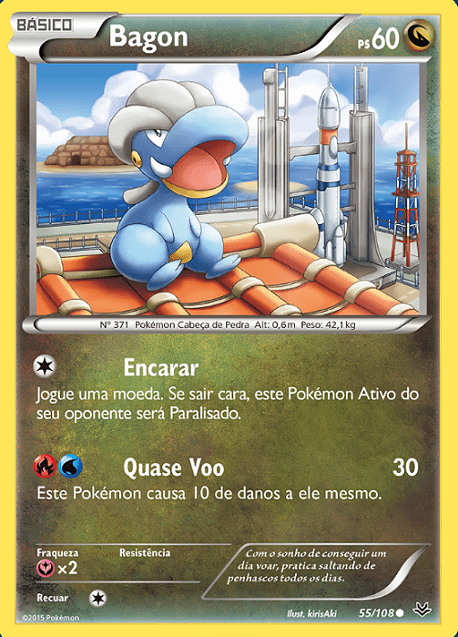 Bagon (55/108) - Carta Avulsa Pokemon