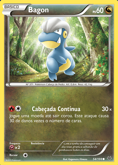 Bagon (54/108) - Carta Avulsa Pokemon