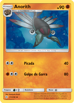 Anorith (111/236) - Carta Avulsa Pokemon