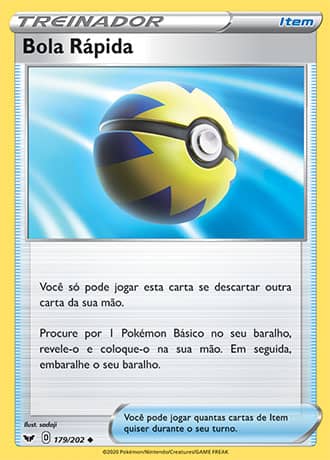 Bola Rápida / Quick Ball (179/202) - Carta Avulsa Pokemon