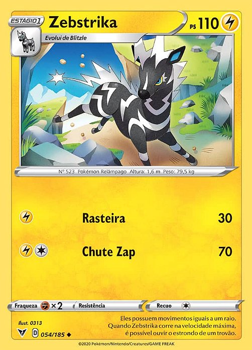 Zebstrika (054/185) - Carta Avulsa Pokemon