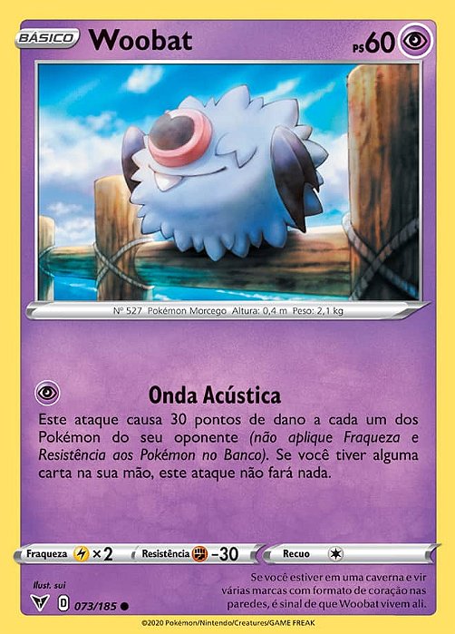 Woobat (073/185) - Carta Avulsa Pokemon