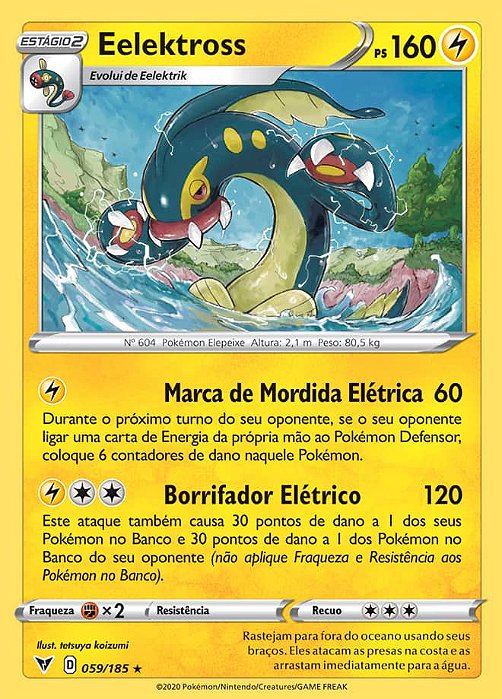 Eelektross (059/185) - Carta Avulsa Pokemon