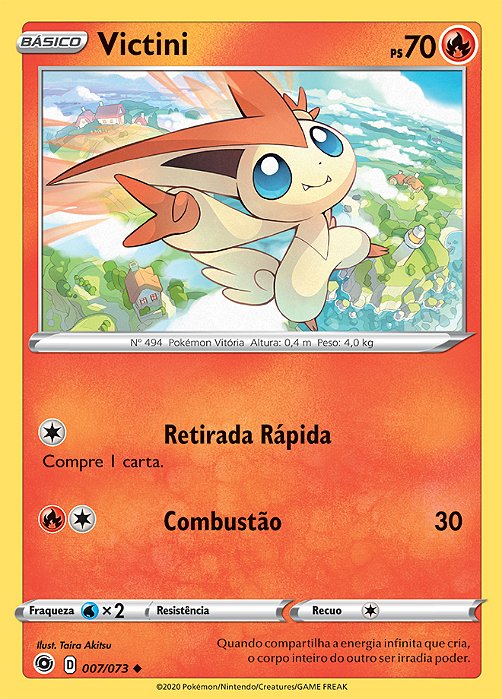 Victini (007/073) - Carta Avulsa Pokemon