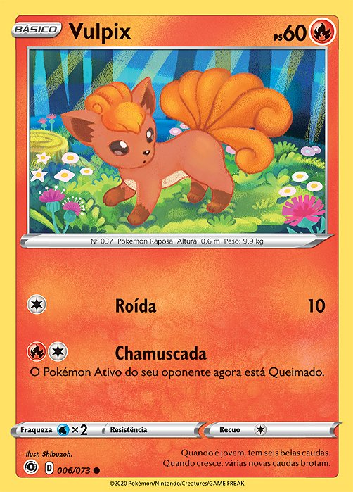 Vulpix (006/073) - Carta Avulsa Pokemon