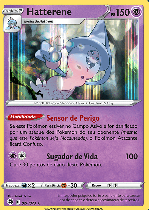 Hatterene (020/073) FOIL - Carta Avulsa Pokemon