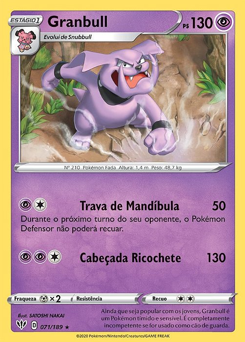 Granbull (71/189) - Carta Avulsa Pokemon