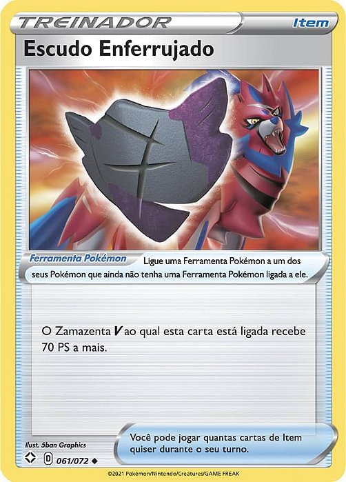 Escudo Enferrujado / Rusted Shield (61/72) - Carta Avulsa Pokemon