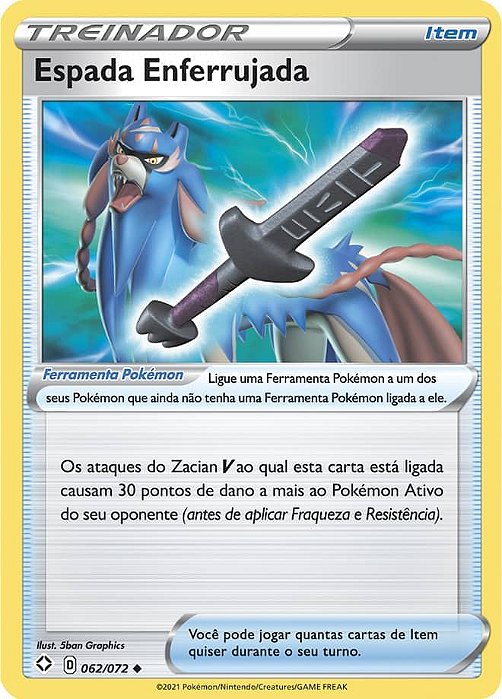 Espada Enferrujada / Rusted Sword (62/72) - Carta Avulsa Pokemon