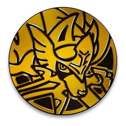 Moeda Colecionável Zacian (Dourado) -  Jogo Pokemon TCG