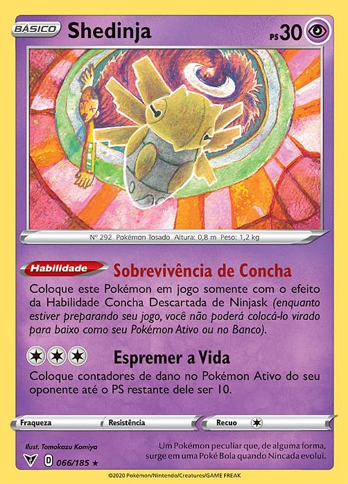 Shedinja (066/185) - Carta Avulsa Pokemon