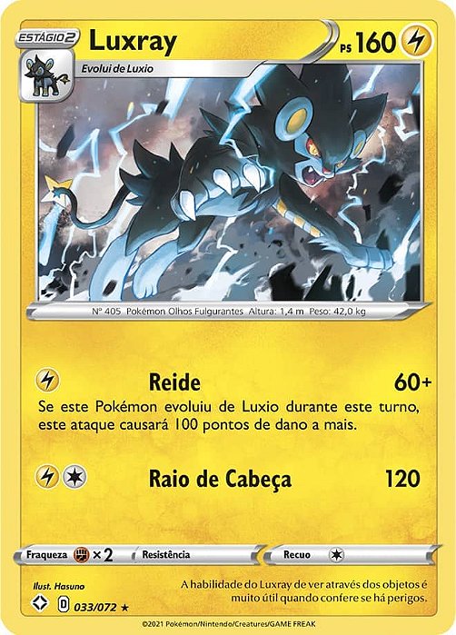 Luxray (33/72) FOIL - Carta Avulsa Pokemon