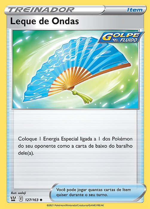 Leque de Ondas / Fan of Waves (127/163) - Carta Avulsa Pokemon